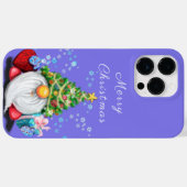 Gnome mit Geschenk Weihnachten iPhone Case (Rückseite (Horizontal))