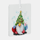 Gnome mit Geschenken Weihnachtsbaum Ornament (Vorderseite Rechts)