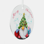 Gnome mit Geschenken Weihnachtsbaum Ornamente (Vorderseite Rechts)