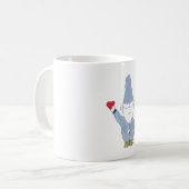 Gnome Mit Herzen Kaffeetasse (Vorderseite Links)