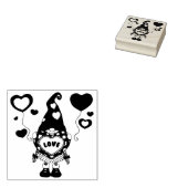 Gnome mit Liebe-Banner Gummi-Briefmarke Gummistempel (Stempel)