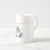 Gnome mit Weihnachts-Baumhut-Tasse-Geschenk Porzellantasse (Vorderseite Rechts)