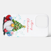 Gnome mit Weihnachts-Tree Hat iPhone Case Geschenk (Rückseite (Horizontal))