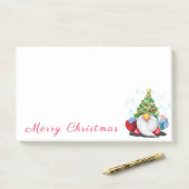 Gnome mit Weihnachtsbaum Hat Post es Notizen Funny (Auf Schreibtisch)