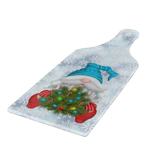 Gnome mit Weihnachtsbaum Schneidebrett (Ecke)