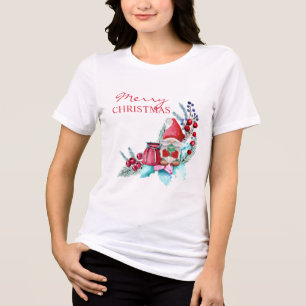 Gnome mit Weihnachtsbaum-T - Shirt