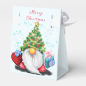 Gnome mit Weihnachtsbaumhut-Geschenkboxen Geschenkschachtel (Rückseite)