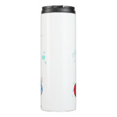 Gnome mit Weihnachtsbaumhut Thermal Tumbler Thermosbecher (Rückseite)