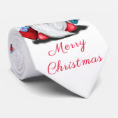 Gnome mit Weihnachtsbaumhut und Geschenken Neck Ti Krawatte (Gerollt)