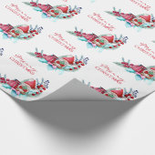 Gnome mit Weihnachtsgeschenktasche Geschenkpapier (Ecke)