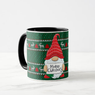 GNOME mit Weihnachtsmannmütze-TASSE Tasse