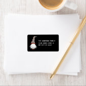 Gnome mit weißen Bart-Rücksendeadressen-Aufklebern Adressaufkleber (Insitu)