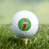 Gnome mit weißen Bart-Süßleinen im Strumpf Golfball (Insitu T-Shirt)
