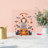 Gnome Niedlich Pumpkin Halloween Acrylschild (Hochzeit)