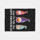Gnome Niemand kämpft Rsd Crps Sensibilisierung Alo Fleecedecke (Vorderseite (Horizontal))