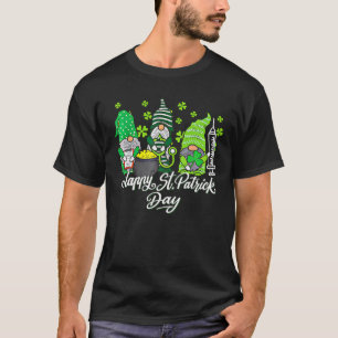 Gnome Nurses Saint Pattys Scrub Nurse St Patricks T-Shirt