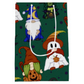 Gnome-o-Ween (Groß) Geschenktasche Mittlere Geschenktüte (Rückseite)