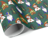 Gnome-o-Ween (Klein) Geschenkpapier (Rolleneckpunkt)