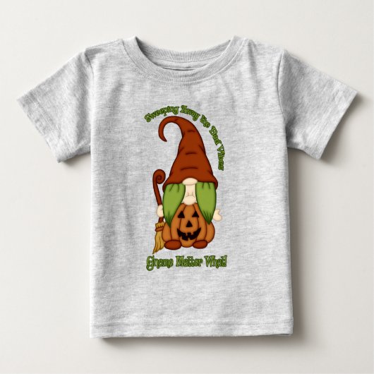 Gnome-O-Ween Kürbis-Hexen-Witze T-Shirts (Vorderseite)