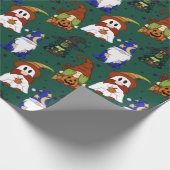 Gnome-o-Ween (Mittel) Geschenkpapier (Ecke)
