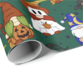 Gnome-o-Ween (Mittel) Geschenkpapier (Rolleneckpunkt)