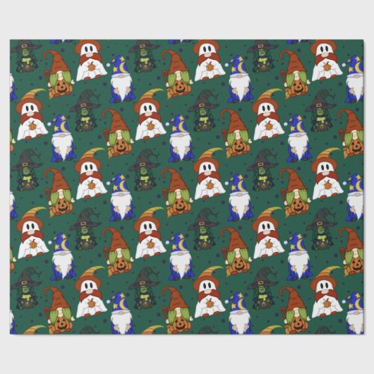 Gnome-o-Ween (Mittel) Geschenkpapier (Saum)