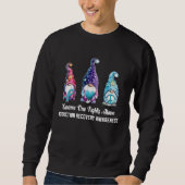Gnome One Fights Alone Addiction Recovery Awarenes Sweatshirt (Vorderseite)