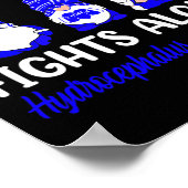 Gnome One Fights Alone Blue Ribbon Hydrocephalus A Poster (Ecke)