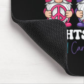 Gnome One Fights Alone - Christmas Thyroid Cancer  Mousepad (Ecke)