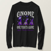 Gnome One Fights Alone Cystic Fibrosis Awareness T-Shirt (Design vorne)