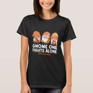 Gnome One Fights Alone Orange Ribbon Crps Auswaren T-Shirt
