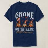Gnome One kämpft allein ADHS-Bewusstsein T-Shirt (Design vorne)