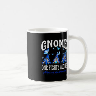 Gnome One kämpft allein Alopezie Bewusstsein 1 Kaffeetasse
