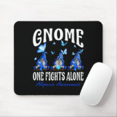 Gnome One kämpft allein Alopezie Bewusstsein 1 Mousepad (Mit Mouse)