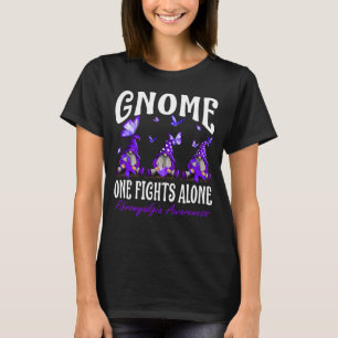 Gnome One kämpft allein Fibromyalgie Bewusstsein T-Shirt