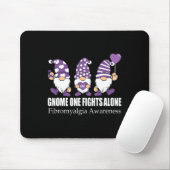 Gnome One kämpft allein Fibromyalgie Bewusstseinsw Mousepad (Mit Mouse)