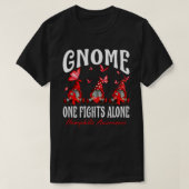 Gnome One kämpft allein Hämophilie Bewusstsein T-Shirt (Design vorne)