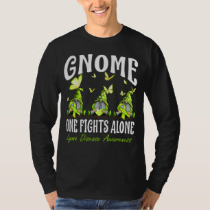 Gnome One kämpft allein Lyme-Krankheit Bewusstsein T-Shirt