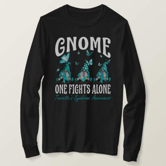 Gnome One kämpft allein mit Tourettes Syndrom Awar T-Shirt (Design vorne)