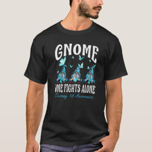 Gnome One kämpft allein Trisomy 18 Bewusstsein T-Shirt