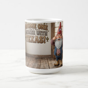 "Gnome One Vermasselt Texas" Werkstatt Kaffeetasse