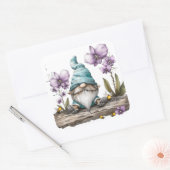 Gnome Orchid Blume Quadratischer Aufkleber (Umschlag)