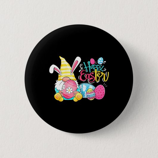 Gnome Ostereier Hunt Gnomes Bunny Happy Oaster Da Button (Vorderseite)