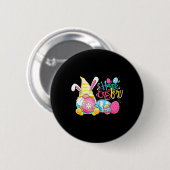 Gnome Ostereier Hunt Gnomes Bunny Happy Oaster Da Button (Vorne & Hinten)