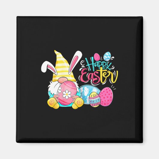 Gnome Ostereier Hunt Gnomes Bunny Happy Oaster Da Magnet (Vorne)