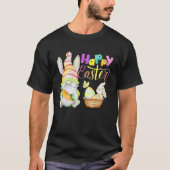 Gnome Ostereier Jagd Bunny Gnome Gnome Happ T-Shirt (Vorderseite)