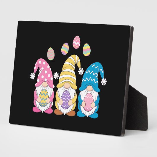 Gnome Osterfarbene Niedliche Eier Frühlingsurlaub Fotoplatte (Seite)