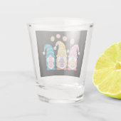 Gnome Osterfarbene Niedliche Eier Frühlingsurlaub Schnapsglas (Rückseite)