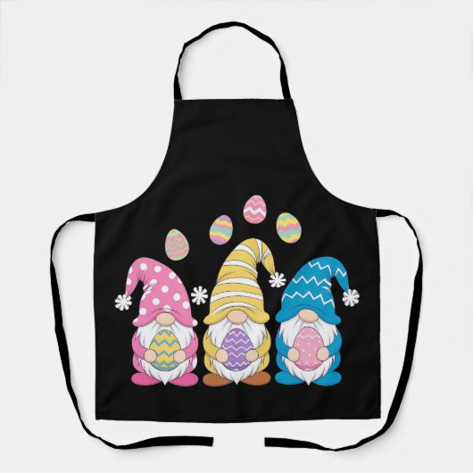 Gnome Osterfarbene Niedliche Eier Frühlingsurlaub Schürze (Vorderseite)