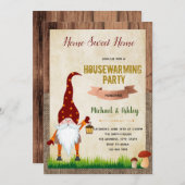 Gnome Party Einladung (Vorne/Hinten)